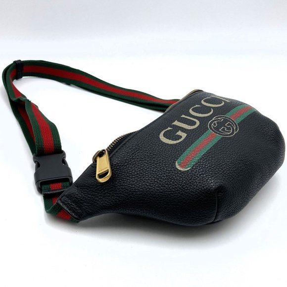 GUCCI Black Leather Fanny Pack - Picture 4 of 8